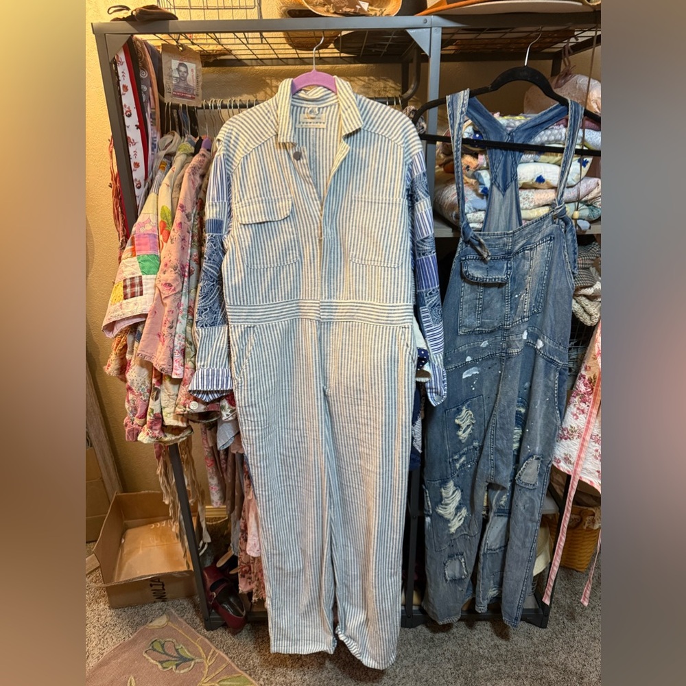 FIRM🤘Patchwork coveralls from urban outfitters,,, hard to find!